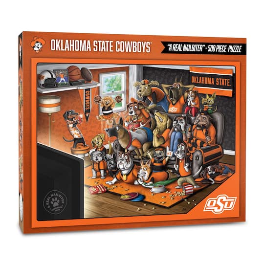 College Football Purebred Fans A Real Nailbiter 500 Piece Puzzle By Youthefan in Oklahoma State Cowboys | 18" x 24" | Michaels®